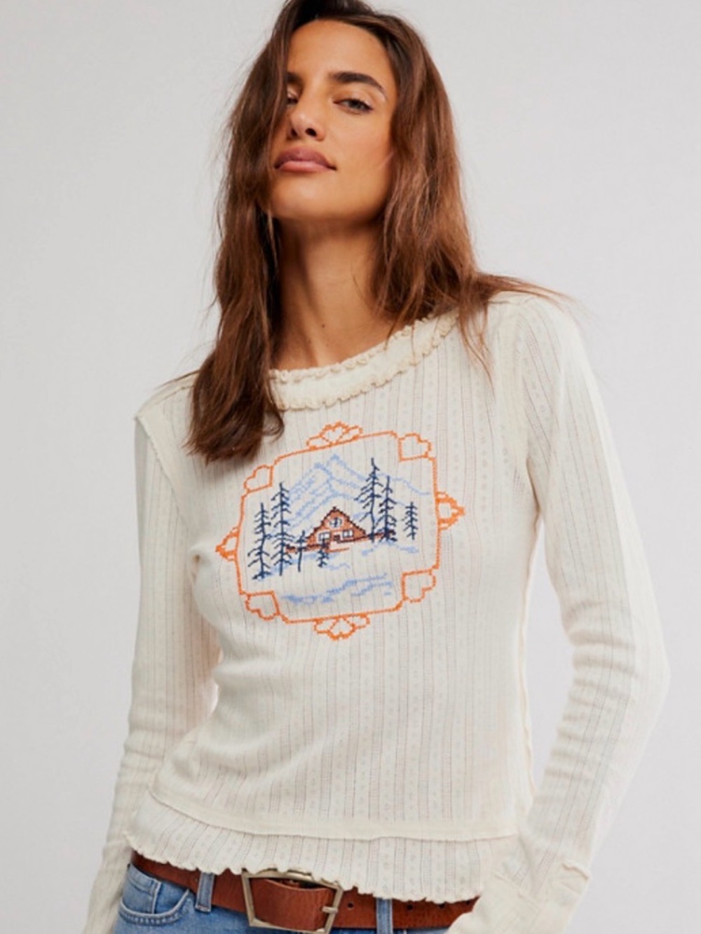 Free People We the Free Through the Wooods tee. NWT.